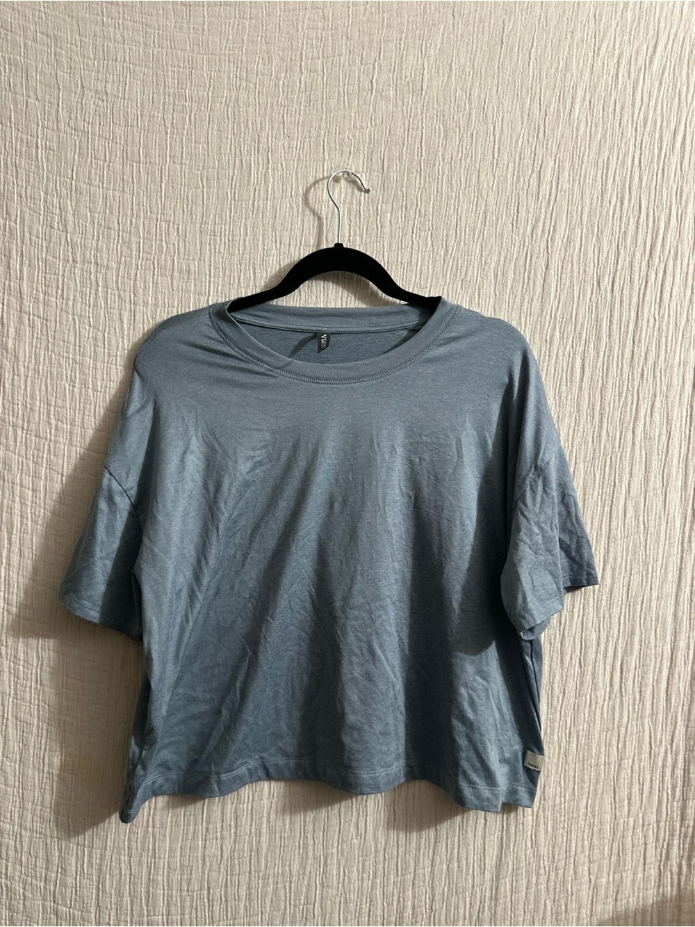 Casual Boxy T-Shirt in Dusty Blue Sz large - Picture 2 of 4